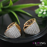 Gold Plated Small Hoops Cubic Zirconia Xuping Earring